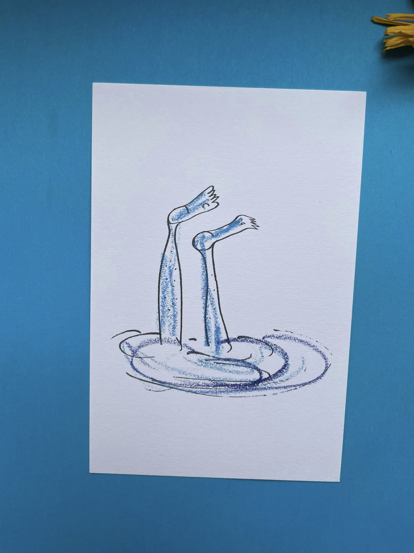 Postcard A handstand