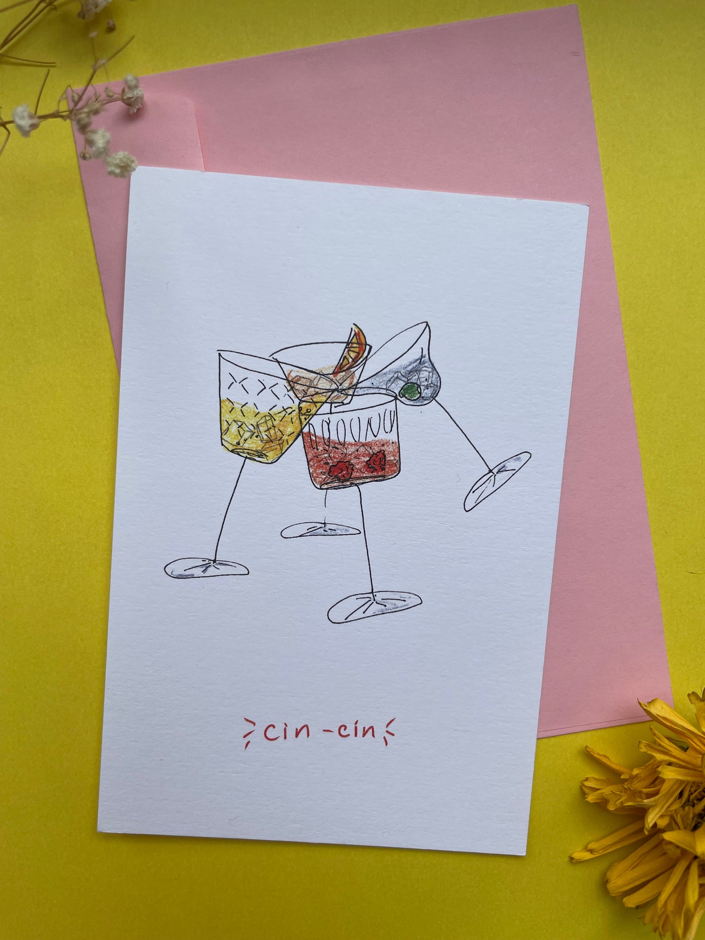 Postcard Cin-cin