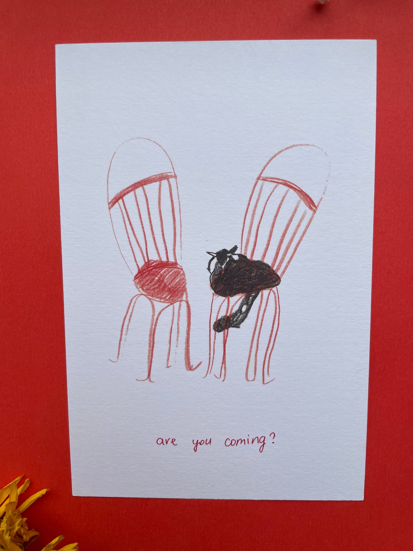 Postcard Are you coming?