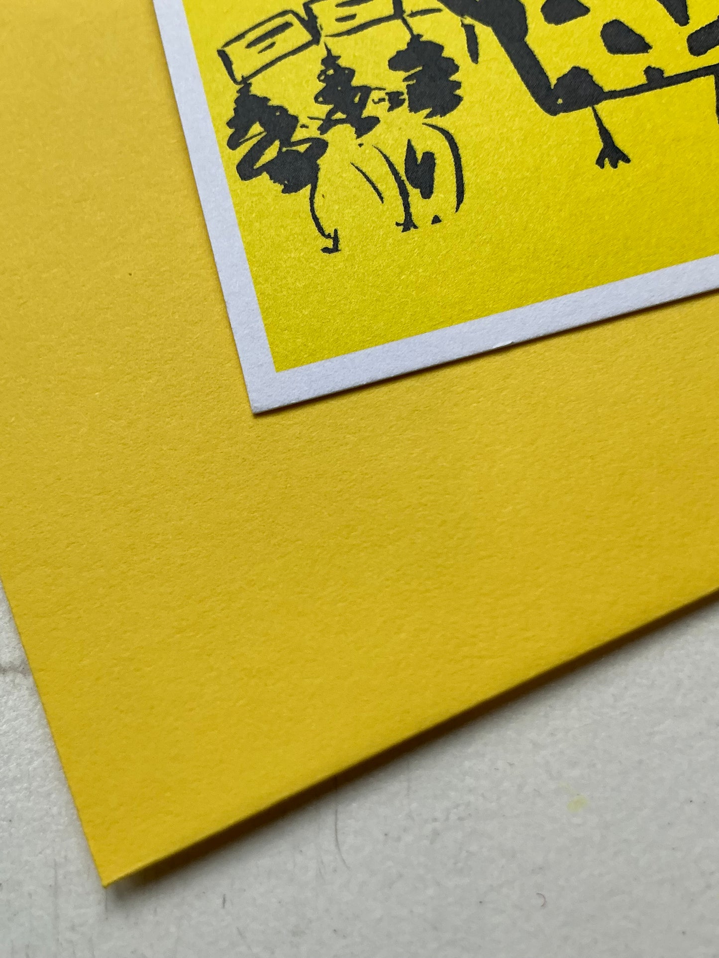 Postcard When a giraffe comes to your party