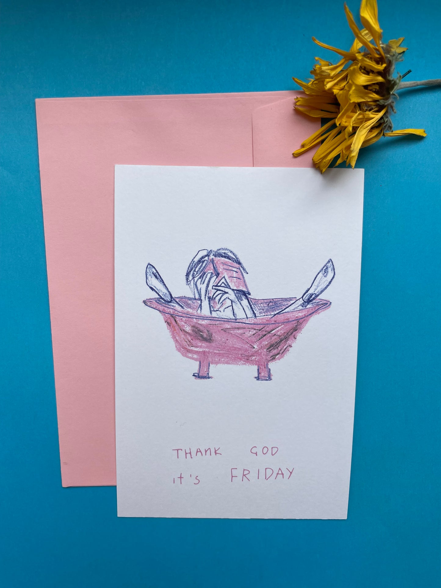Postcard Thank God it´s Friday