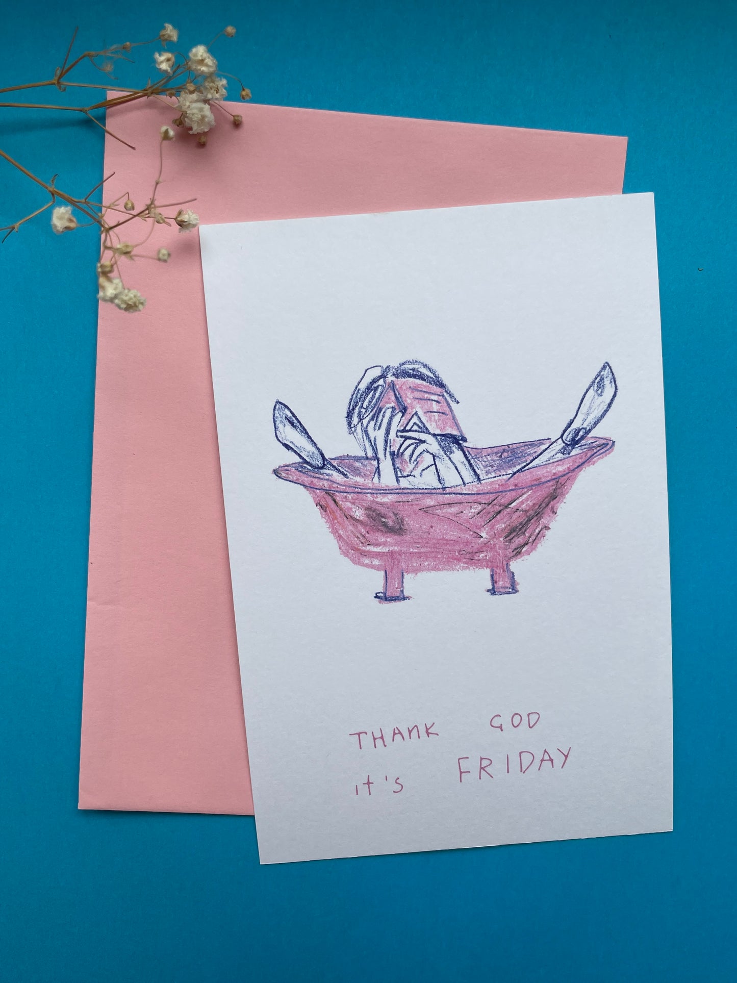 Postcard Thank God it´s Friday