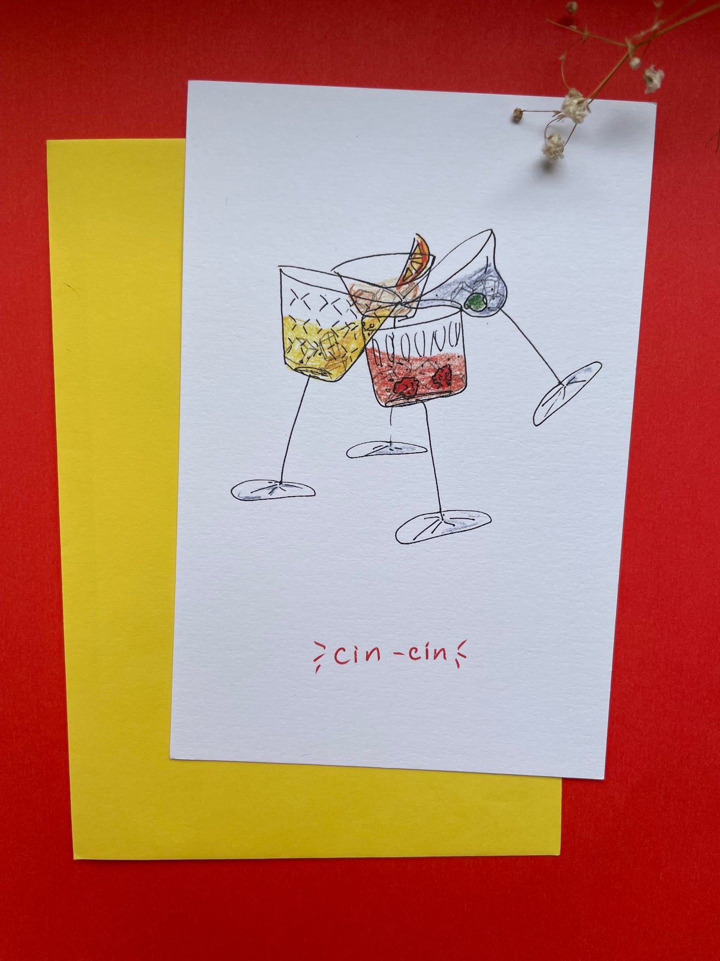 Postcard Cin-cin