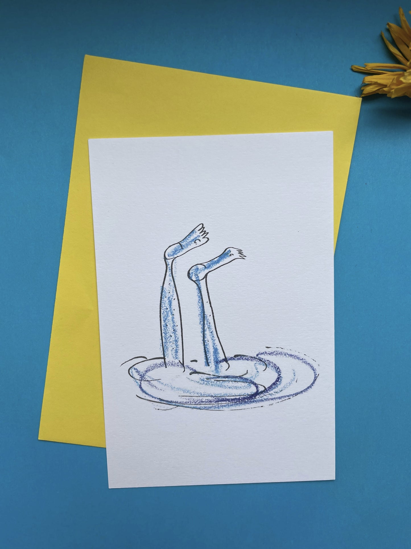 Postcard A handstand
