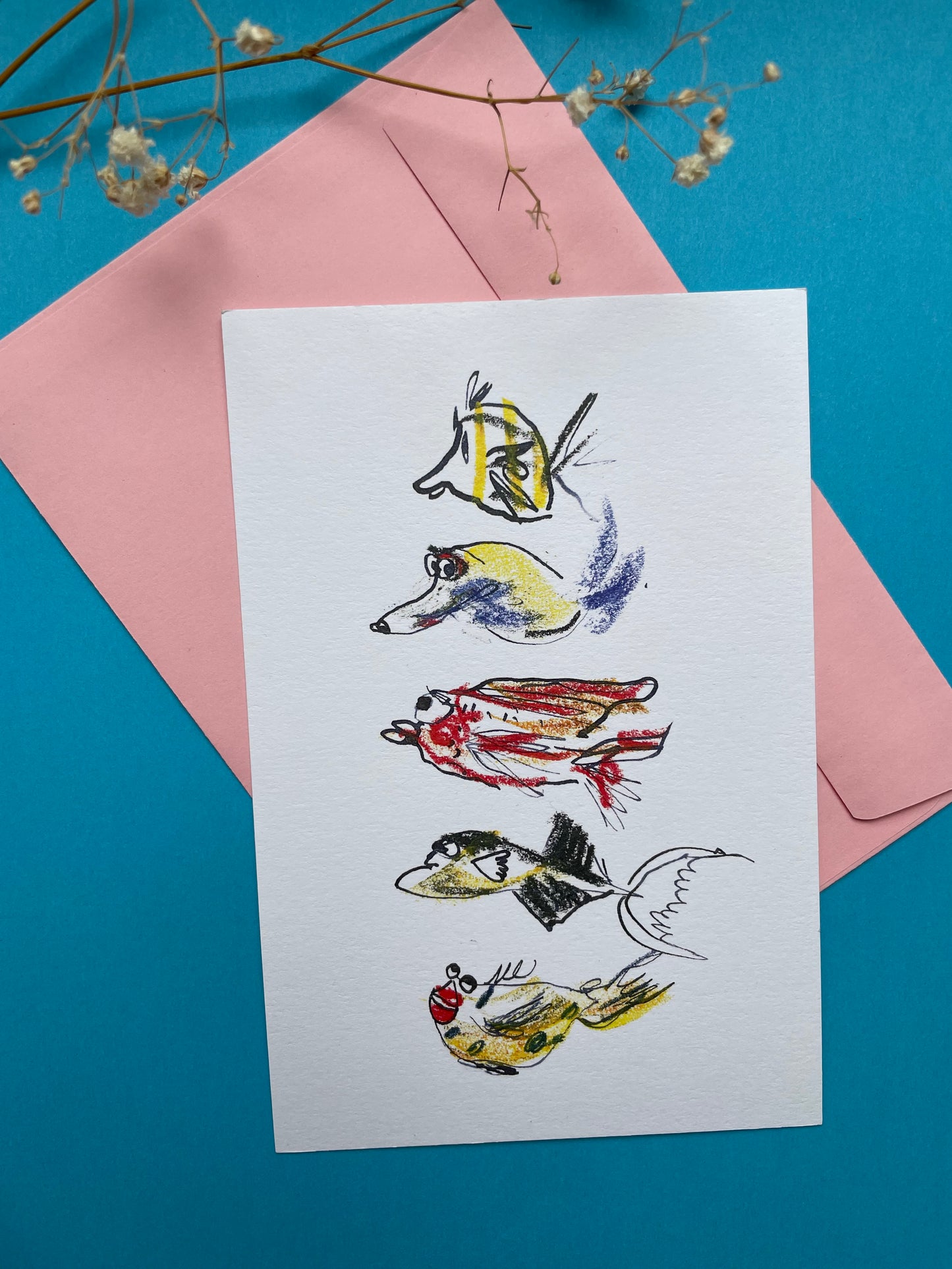 Postcard Quirky fish collective