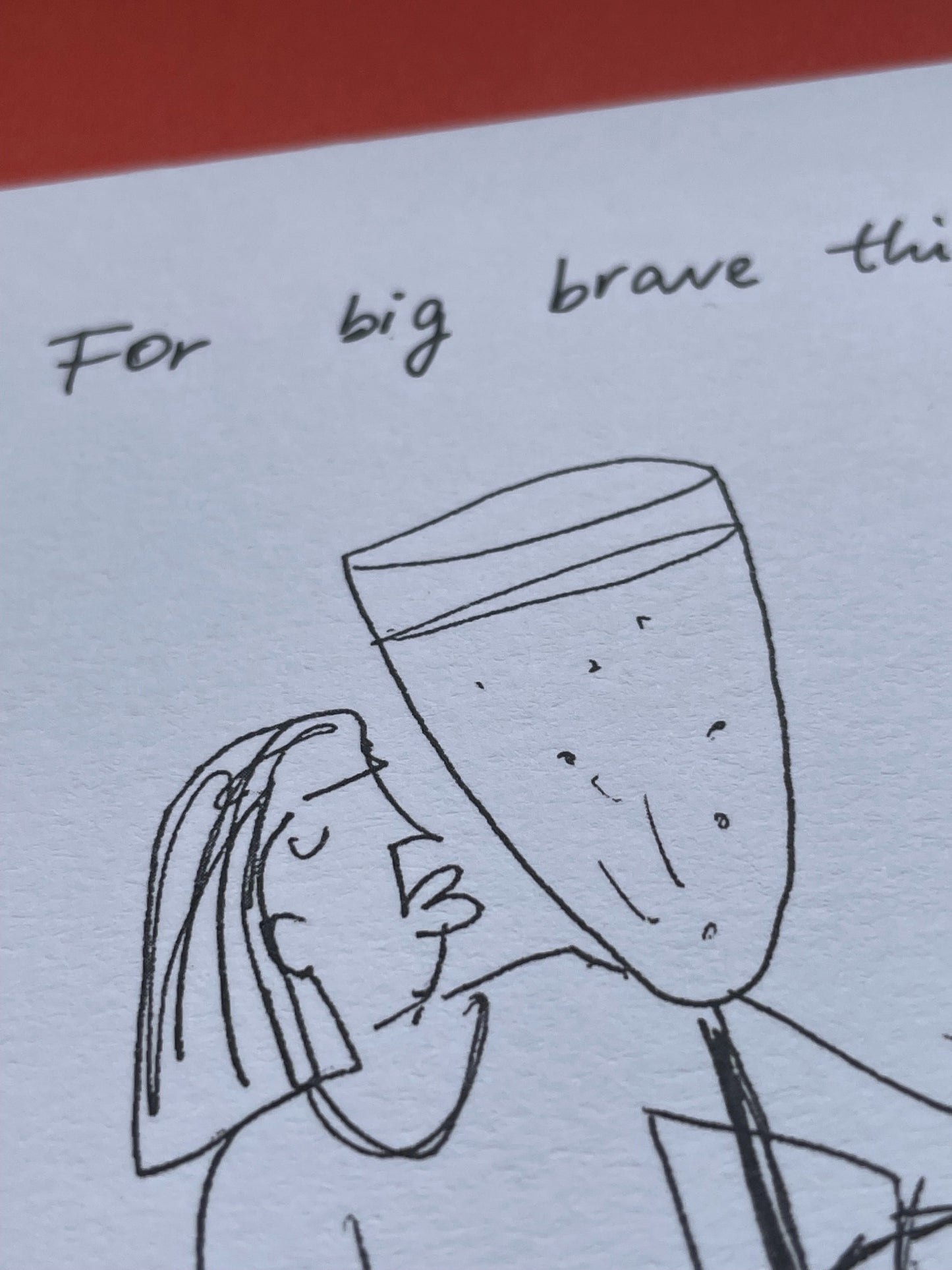 Postcard For big brave things